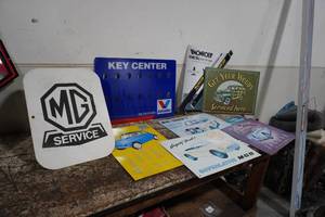 lot 68 image: Several small metal signs