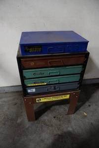 lot 86 image: Lawson five drawers misc parts, chims etc