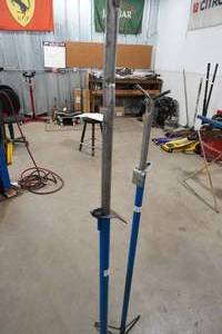lot 104 image: Blue Aluminum Light weight stands 75# max