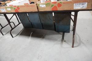lot 172 image: Wood top folding table 6 x 30