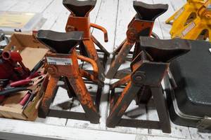 lot 196 image: 4) Orange Jack stands
