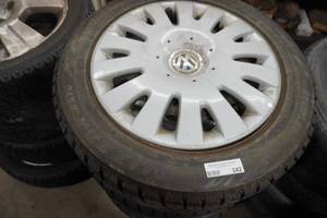 lot 342 image: 4) Bridgestone Studless VW rims 20555R16