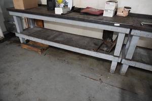 lot 89 image: 8 Work Bench with steel top