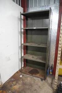 lot 15 image: Five shelf metal storage 36W x 18D x 7