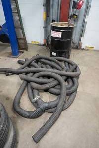 lot 57 image: We added extra exhaust hoses &amp 55 gal steel drum