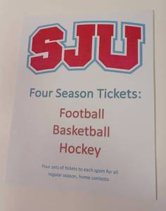 lot 1 image: SJU Season Tickets - Football, Basketball and Hockey for 4