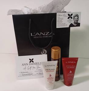lot 43 image: Ann Daniels Gift Certificale with Lanza Products