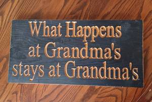 lot 48 image: Wooden Plaque