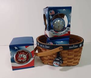 lot 65 image: Basket with Ornaments
