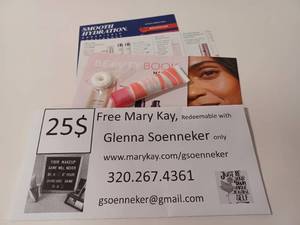 lot 114 image: Mary Kay $25 Gift Certificate with Lip Balm