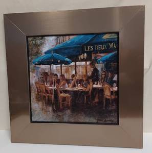 lot 128 image: Les Deux Magots Print by Noemi Martin