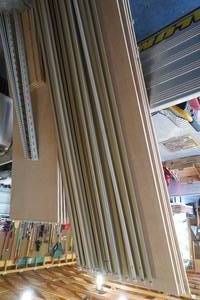 lot 136 image: 2) 5 x 18 by 3 tall shelf units