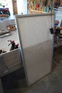 lot 137 image: White lit board for writing messages 26 x 50.5
