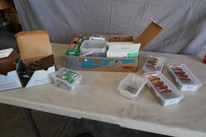 lot 142 image: Many boxes, nails, sheet rock screws, deck &  screws
