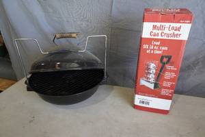 lot 143 image: Smokey Joe Grill & Can crusher