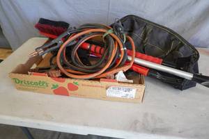 lot 146 image: Timing light, scrapers, jumper cables