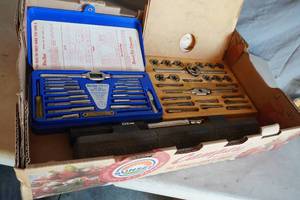 lot 187 image: Blue Point metric and standard Tap &amp Die sets, 2 Torque wrenches
