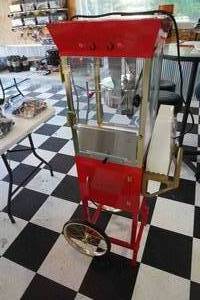 lot 115 image: Movie Time Popcorn Popper on two wheels-unused