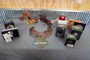 lot 92 image: Christmas Ornaments, Coasters, Sign, etc...