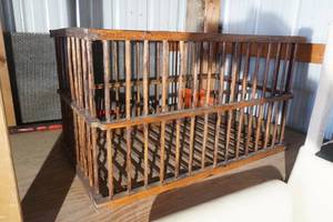 lot 8 image: Wooden Bird Cage 18 X 19.5 X 31.5 Long