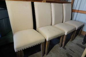 lot 9 image: 4) High Back Padded Chairs