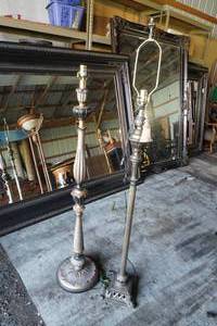 lot 26 image: 2) Floor Lamps-Heavy 55 Tall