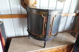 lot 53 image: Half Moon Occasional Cabinet 38 W X 32 H X 15 D