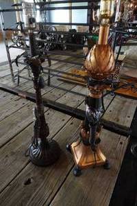 lot 90 image: Pair of end table lamps