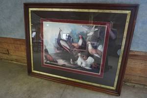 lot 105 image: Birds and pheasants  54 X 43