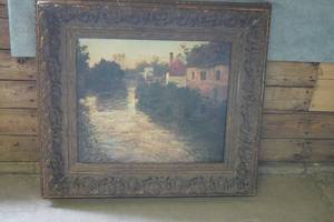 lot 117 image: Painting of Riverside 35 x 32