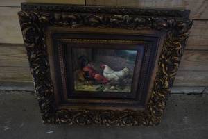 lot 121 image: Two Chicken pictures 21 X 20