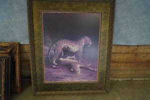 lot 122 image: Two Leopards Playing 35 X 42