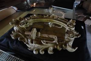 lot 127 image: Wall Mirror (needs some repair)