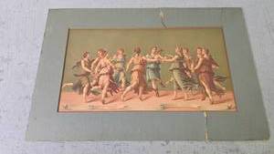 lot 27 image: Stone Lithograph The Dance of Apollo by Romano (after) Giulio