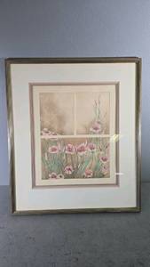 lot 37 image: Janis Bankin Delicate Cycle Framed Engraving, Edition 7150, 35in Sq