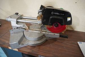 lot 22 image: Hitachi Sliding Power Mitre Box