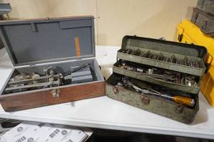 lot 60 image: Weiser lock installation kit, bits & misc tools