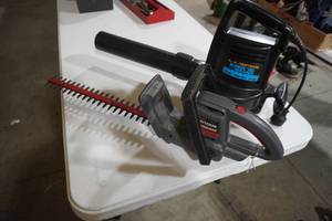 lot 67 image: Craftsman Blower vac & hedge trimmer