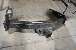 lot 102 image: H D Receiver hitch 37 wide, 34.5 center holes