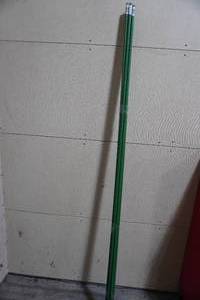 lot 110 image: 7) 7 Poly Garden Stakes and grinder discs