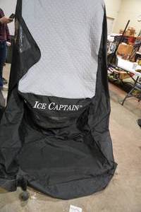 lot 122 image: Ice Captain portable fish house with cover bag