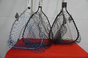 lot 141 image: Three fishing dip nets