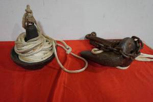 lot 163 image: 2) Boat anchors-1 bottom dragging