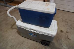 lot 206 image: Two Coleman coolers