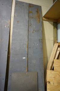 lot 221 image: Two Steel plates 316 X 17.5 W X 10 long