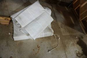 lot 240 image: Several White poly tarps
