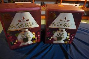 lot 266 image: Two Lenox Holiday Candle Lamps
