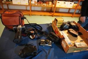 lot 277 image: Pentax camera, lenses, cases & more cameras
