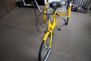 Yellow Three Wheel Bike (tires flat)