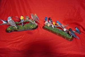 lot 43 image: Two bird group statues-Danbury Mint